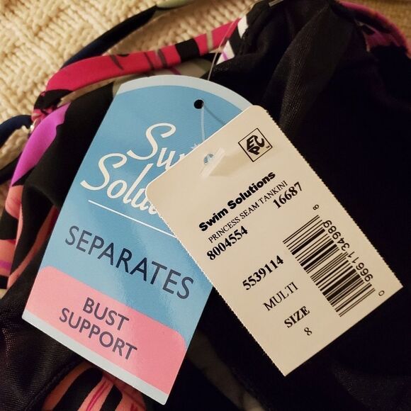 Swim Solutions Tankini Top - Picture 10 of 12